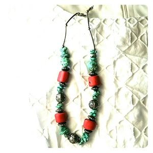 *Real turquoise and coral